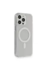Newface Apple İphone 14 Pro Kılıf Matte Şeffaf Magneticsafe - Şeffaf