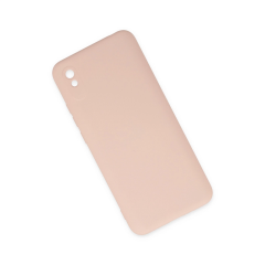 Xiaomi Redmi 9a Kılıf Nano İçi Kadife Silikon - Pudra
