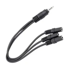 Powermaster Kulaklık Mikrofon Çoklayıcı 3 Port 3.5 Mm Splitter Çevirici Dönüştürücü Adaptör Pm-4871