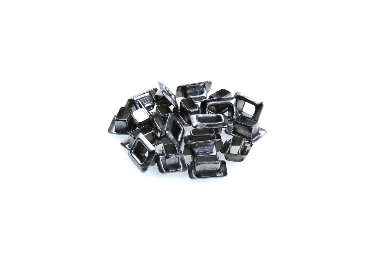 Metal Dikdörtgen Kuş Gözü - 18x21mm - 20 adet