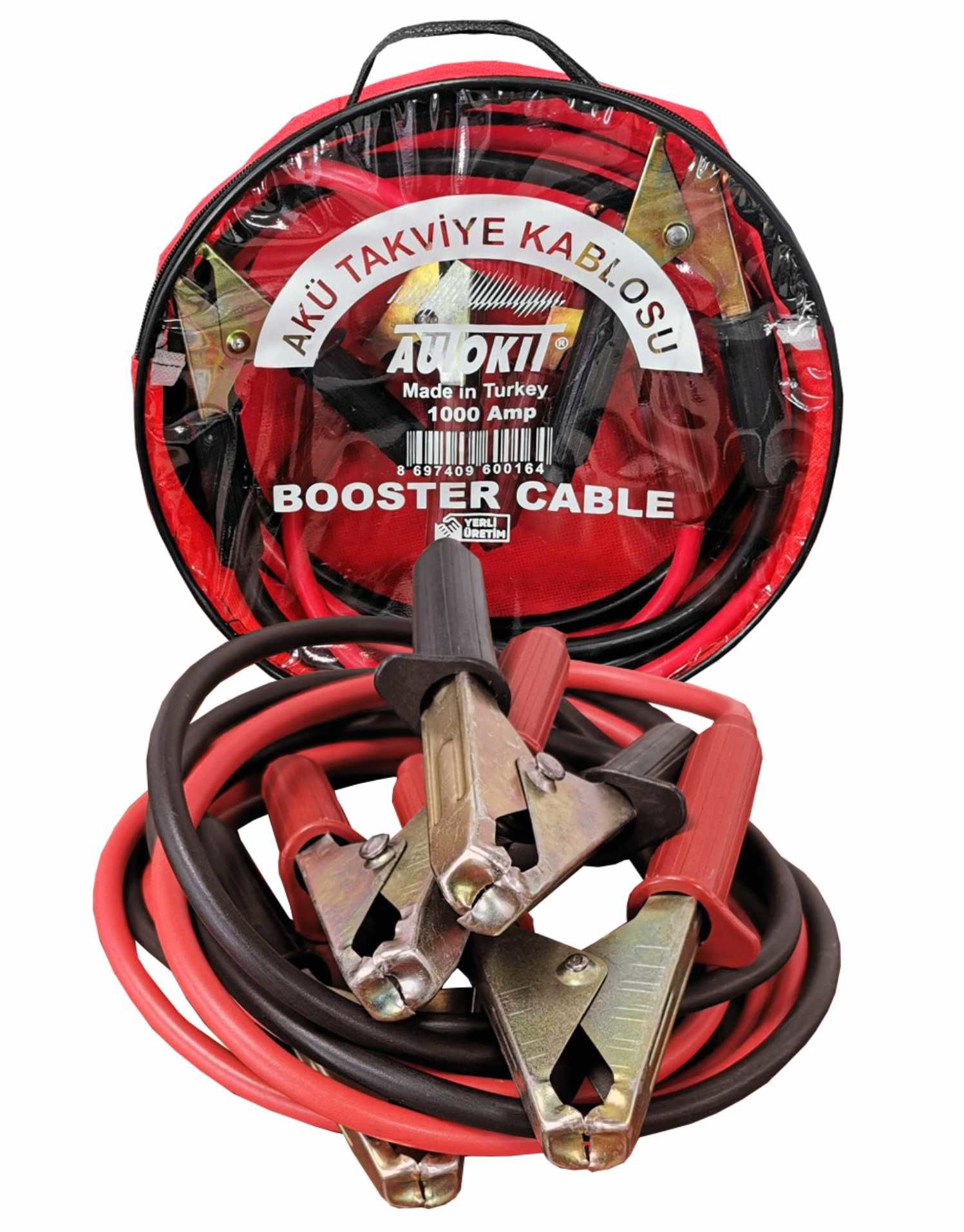 Akü Takviye Kablosu ''Şeffaf Çanta ''1000 Amp