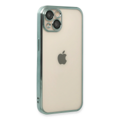 İphone 13 Kılıf Razer Lensli Silikon - Yeşil