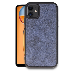 İphone 11 Kılıf Aras Deri Kapak - Lacivert
