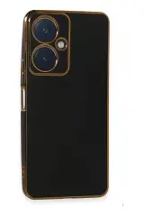 Newface Vivo Y27 Kılıf Volet Silikon - Siyah