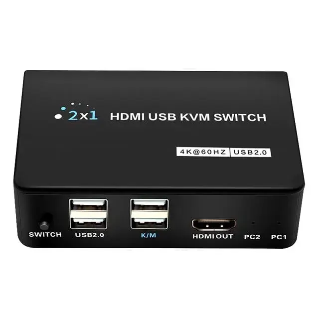 Powermaster Pm-11789 4k Hdmi Usb Kvm Switch 2x1