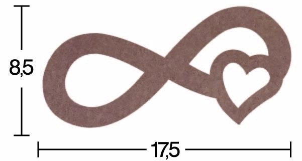 Ahşap Sonsuzluk İşareti - 18mm - H44