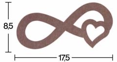 Ahşap Sonsuzluk İşareti - 18mm - H44