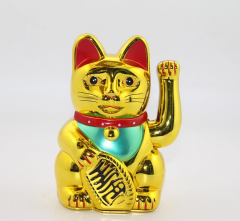 Pilli Sallanan Şans Kedisi - Maneki Neko Alk2933
