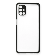 Samsung Galaxy M51 Kılıf Miami Şeffaf Silikon - Siyah