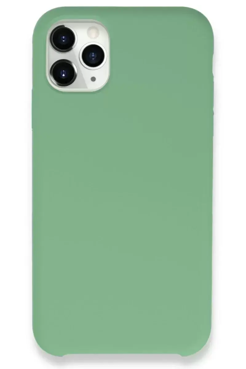 Newface İphone 11 Pro Max Kılıf Lansman Legant Silikon - Yeşil