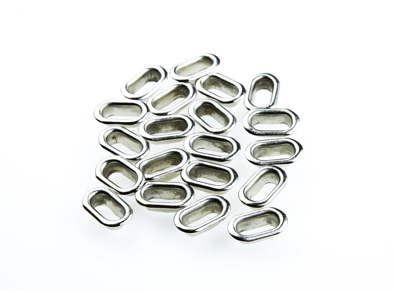 Metal Oval Kuş Gözü - 10x15mm - 20 adet
