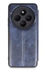 Newface Xiaomi Redmi 14c Kılıf Flip Cover - Lacivert