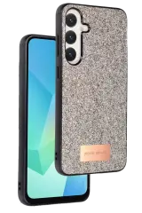 Onegif Samsung Galaxy A36 Bright Simli Kapak - Gold