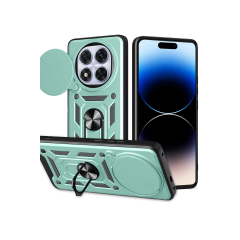 Xiaomi Redmi Note 14 Pro Plus Kılıf Pars Lens Yüzüklü Silikon - Yeşil