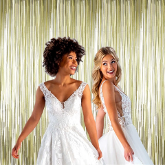 Mat Altın Püsküllü Kapı Perdesi - Parti, Bekarlığa Veda, Doğum Günü 1x2 M