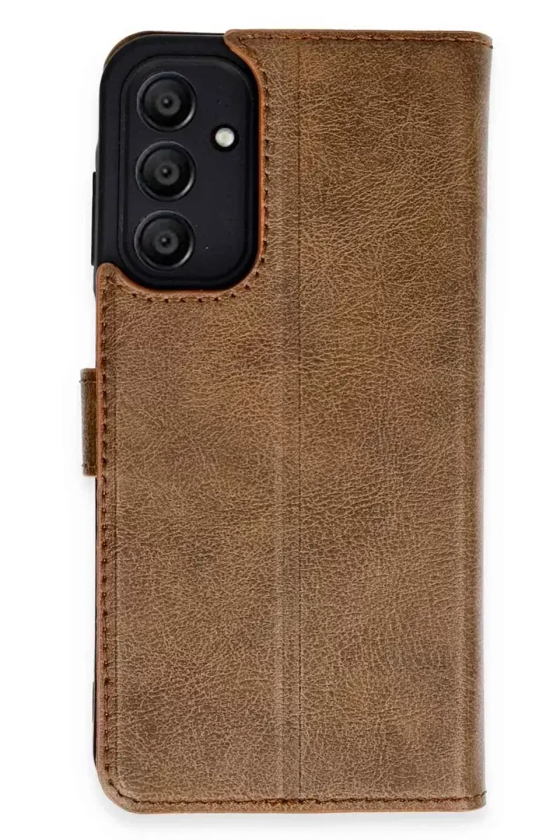 Newface Samsung Galaxy A55 5g Kılıf Trend S Plus Kapaklı Kılıf - Taba
