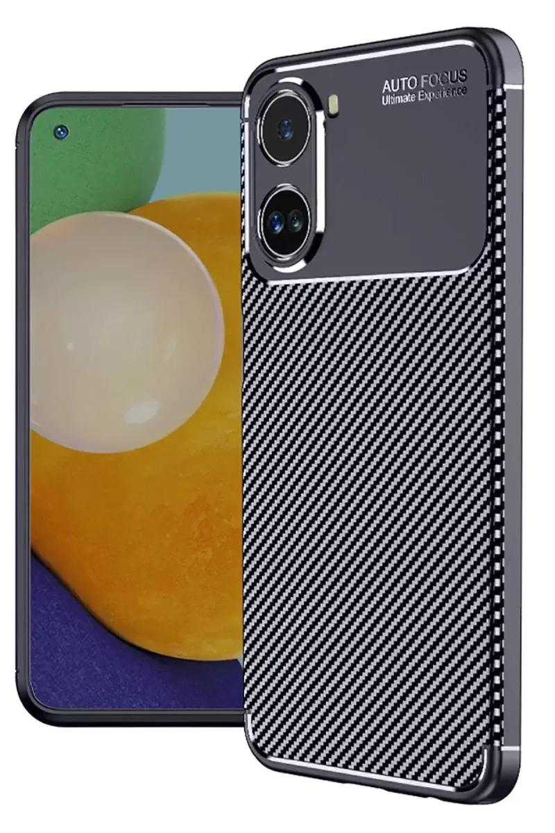 Newface Xiaomi Poco X7 Pro Kılıf Auto Focus Karbon Kapak - Lacivert