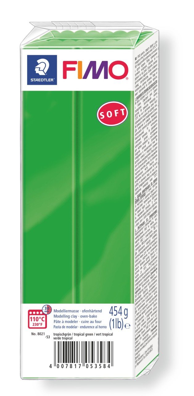 Fimo Soft Polimer Kil - Tropical Green - 454gr