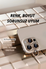 İphone 16 Pro Max Kamera Lens Koruyucu Naturel