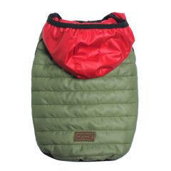 Haki Anorak Köpek Yeleği Köpek Yağmurluğu Large