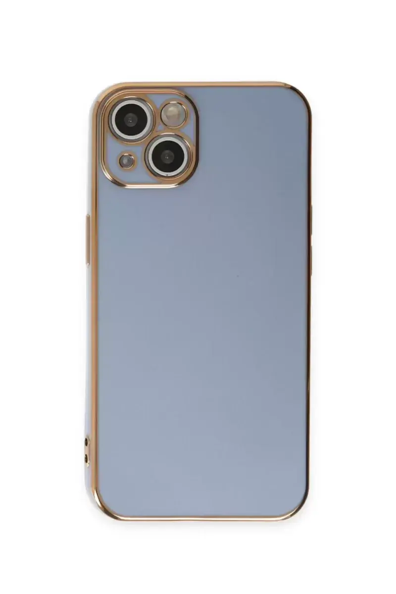 Newface Apple İphone 15 Kılıf Volet Silikon - Mavi