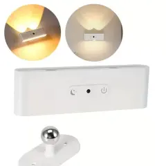 Ledx Sk-bd188f Çift Yönlü Hareket Sensörlü Dekoratif Şarjlı Duvar Aplik 2 Mercekli 15 Smd Ledli 3000k-4000k-6500k