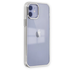 İphone 12 Kılıf Element Silikon - Gümüş
