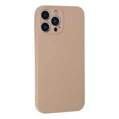 İphone 13 Pro Kılıf Nano İçi Kadife Silikon - Pudra