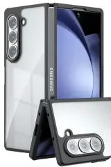 Newface Samsung Galaxy Z Fold 5 Kılıf Blur Fold Kapak - Siyah