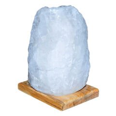 Doğal Kristal Kaya Tuzu Lambası Çankırı Kablolu Ampullü Beyaz 7-8 Kg