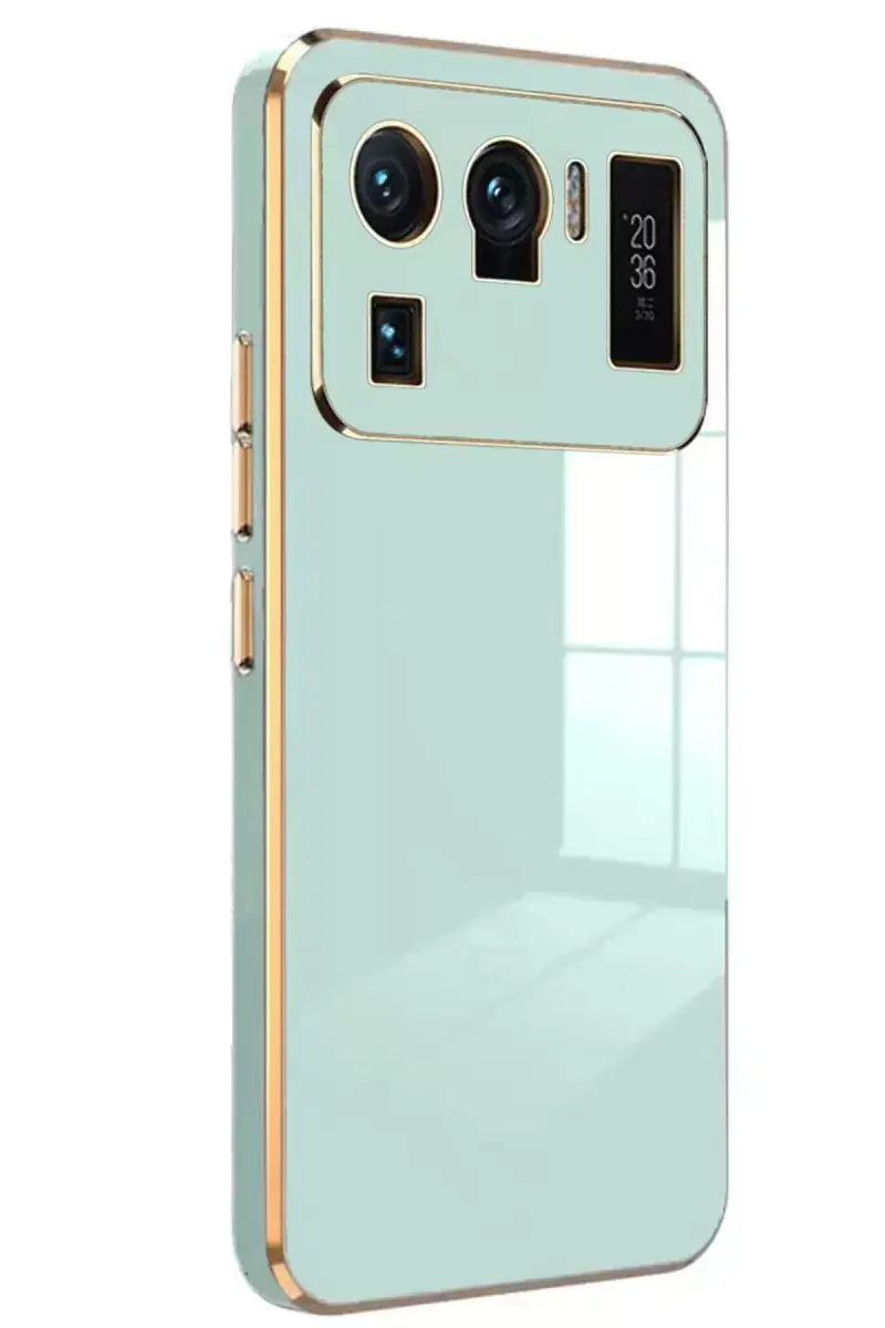 Newface Xiaomi Mi 11 Ultra Kılıf Volet Silikon - Açık Yeşil