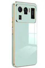 Newface Xiaomi Mi 11 Ultra Kılıf Volet Silikon - Açık Yeşil