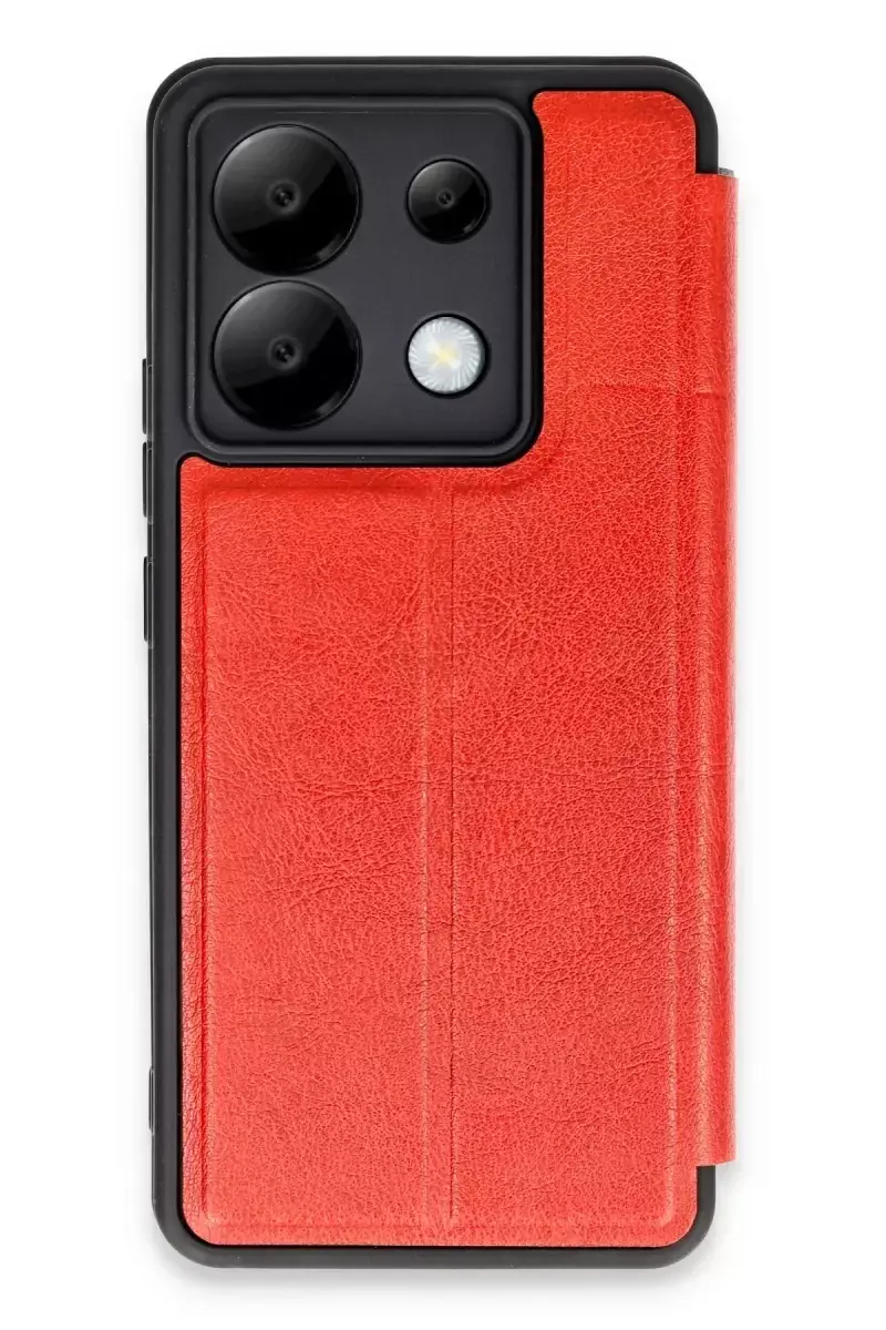 Newface Xiaomi Redmi Note 13 Pro 5g Kılıf Flip Cover - Kırmızı