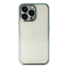 İphone 13 Pro Kılıf Razer Lensli Silikon - Yeşil