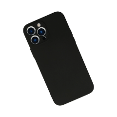 İphone 13 Pro Max Kılıf Nano İçi Kadife Silikon - Siyah