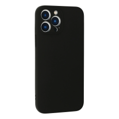 İphone 13 Pro Max Kılıf Nano İçi Kadife Silikon - Siyah