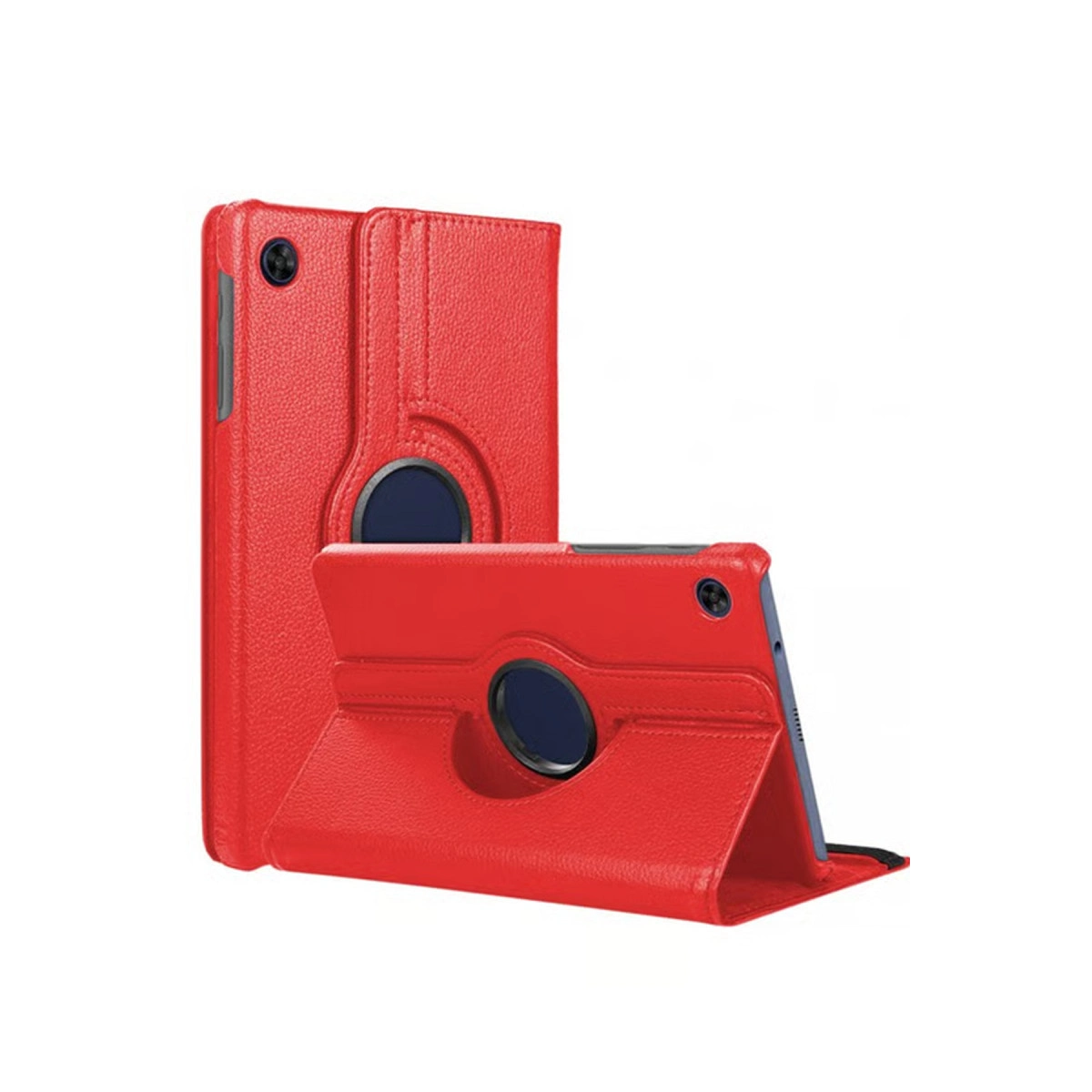 Samsung Galaxy Tab A11 360 Tablet Deri Kılıf - Kırmızı