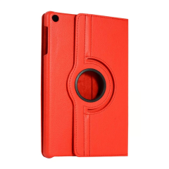 Samsung Galaxy Tab A11 360 Tablet Deri Kılıf - Kırmızı