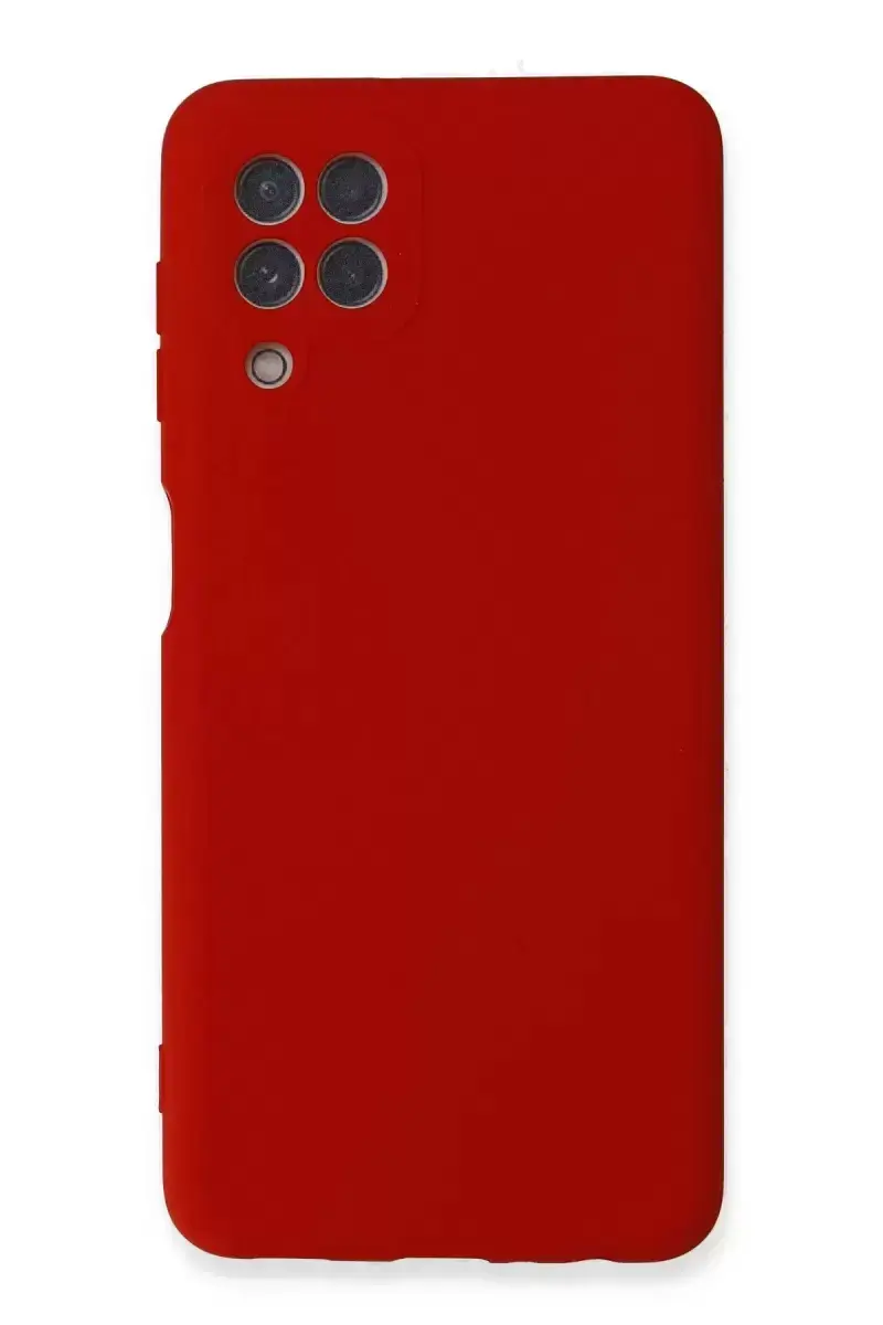 Newface Samsung Galaxy A22 Kılıf Nano İçi Kadife Silikon - Kırmızı