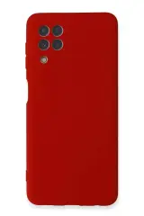 Newface Samsung Galaxy A22 Kılıf Nano İçi Kadife Silikon - Kırmızı