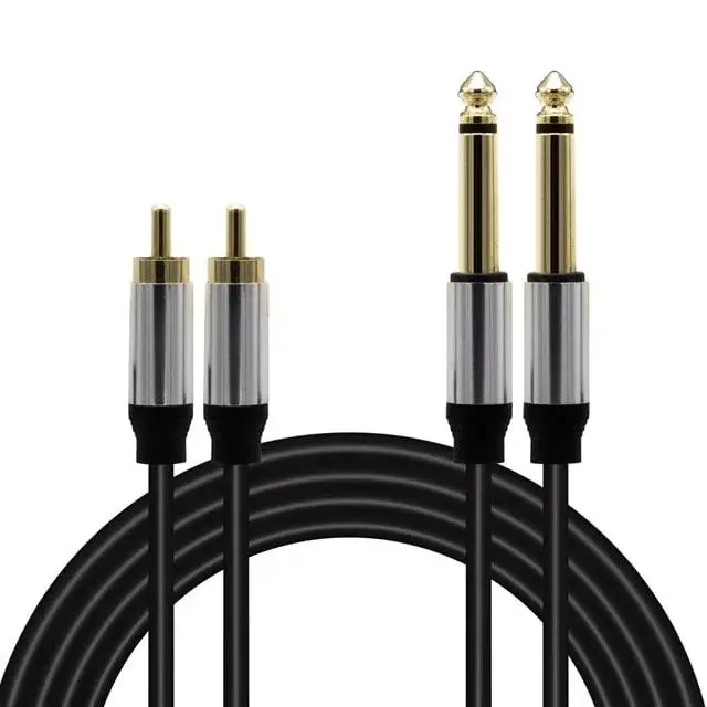 Magicvoice Ld398 2x 6.3 Mm Mono Erkek - 2x Rca Erkek 5 Metre Kablo