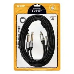Magicvoice Ld398 2x 6.3 Mm Mono Erkek - 2x Rca Erkek 5 Metre Kablo