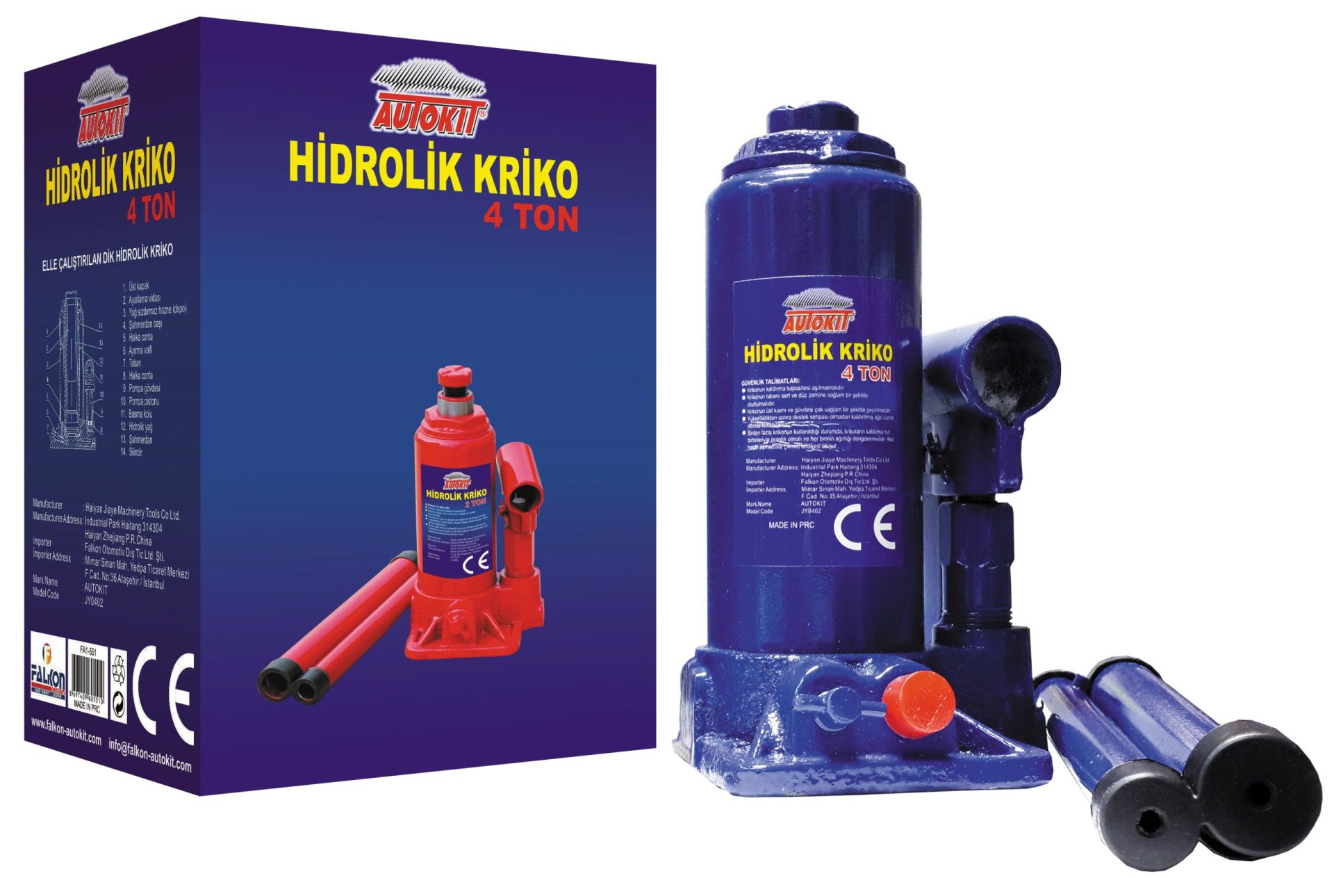 Autokit Kriko 4 Ton(İthal)