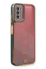 Newface Samsung Galaxy A03s Kılıf Liva Lens Silikon - Yeşil