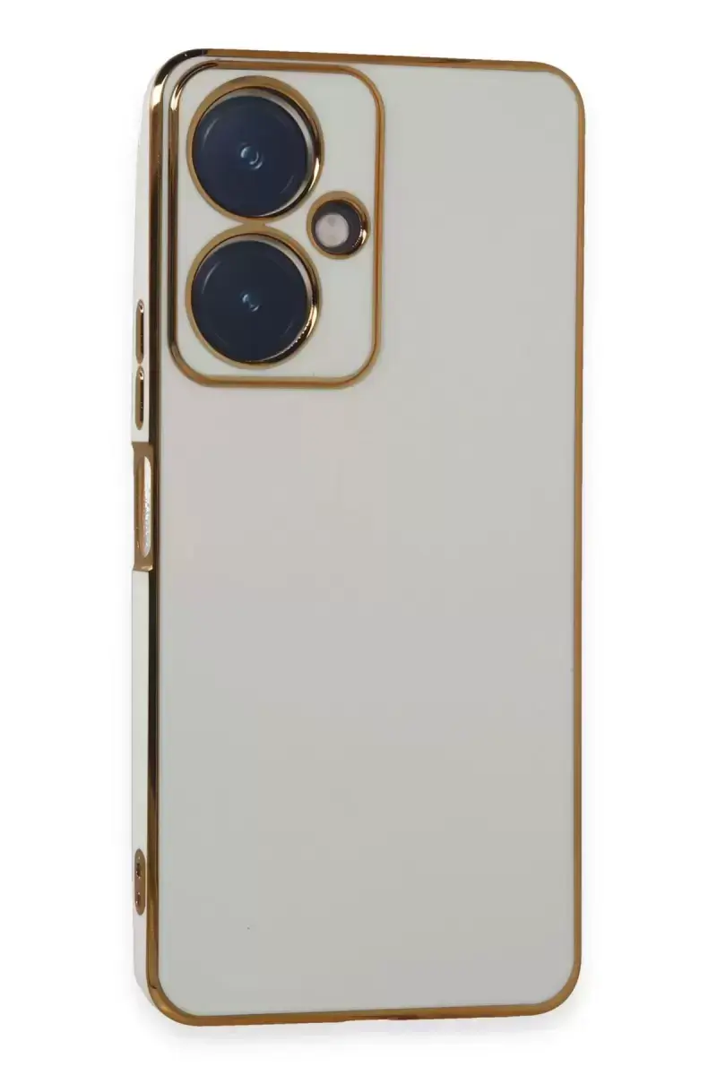 Newface Vivo Y27 Kılıf Volet Silikon - Beyaz