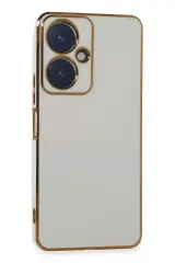 Newface Vivo Y27 Kılıf Volet Silikon - Beyaz
