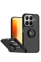 Newface Xiaomi Mi 15t Pro Montreal Yüzüklü Silikon Kapak - Siyah