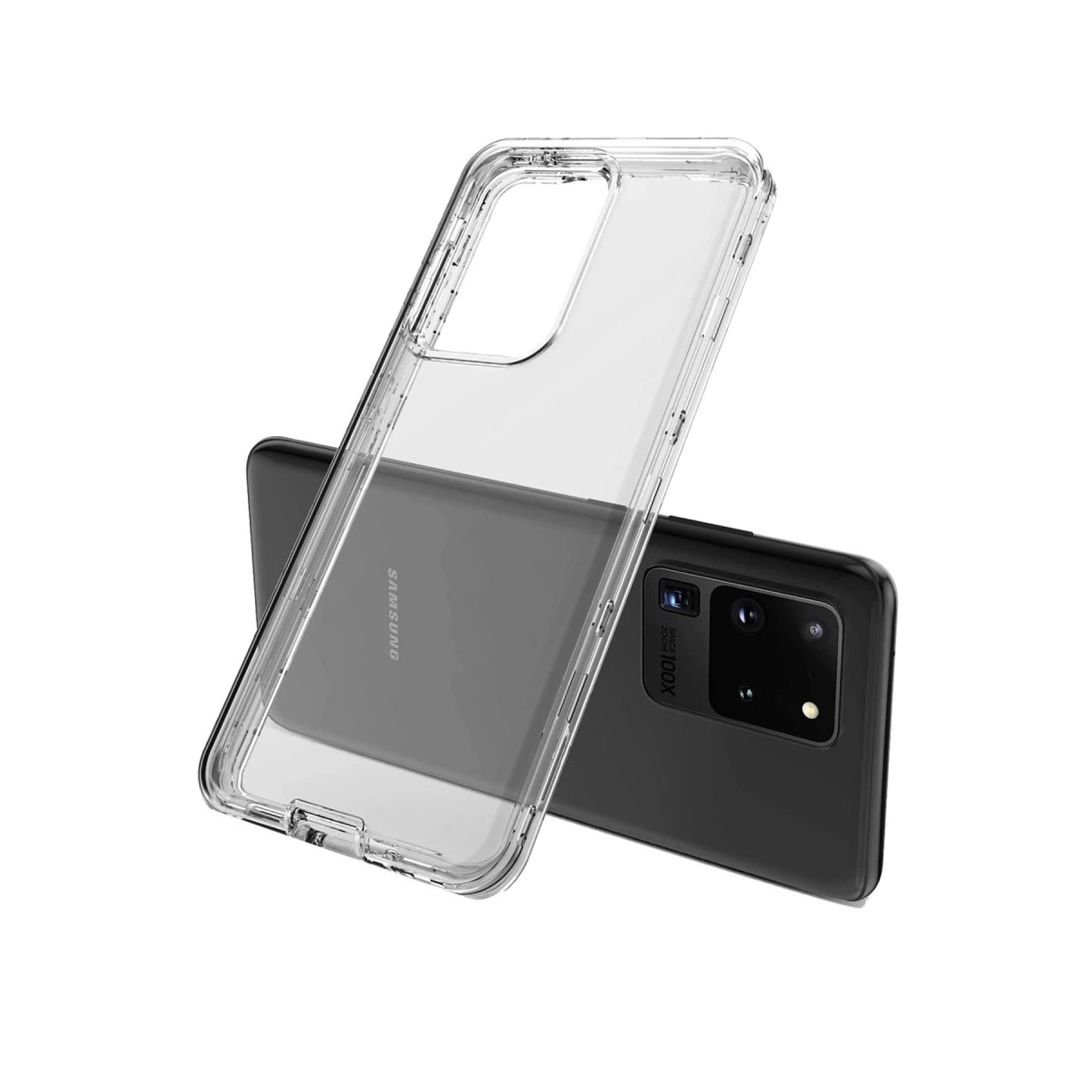 Samsung Galaxy S20 Plus Kılıf Lüx Şeffaf Silikon