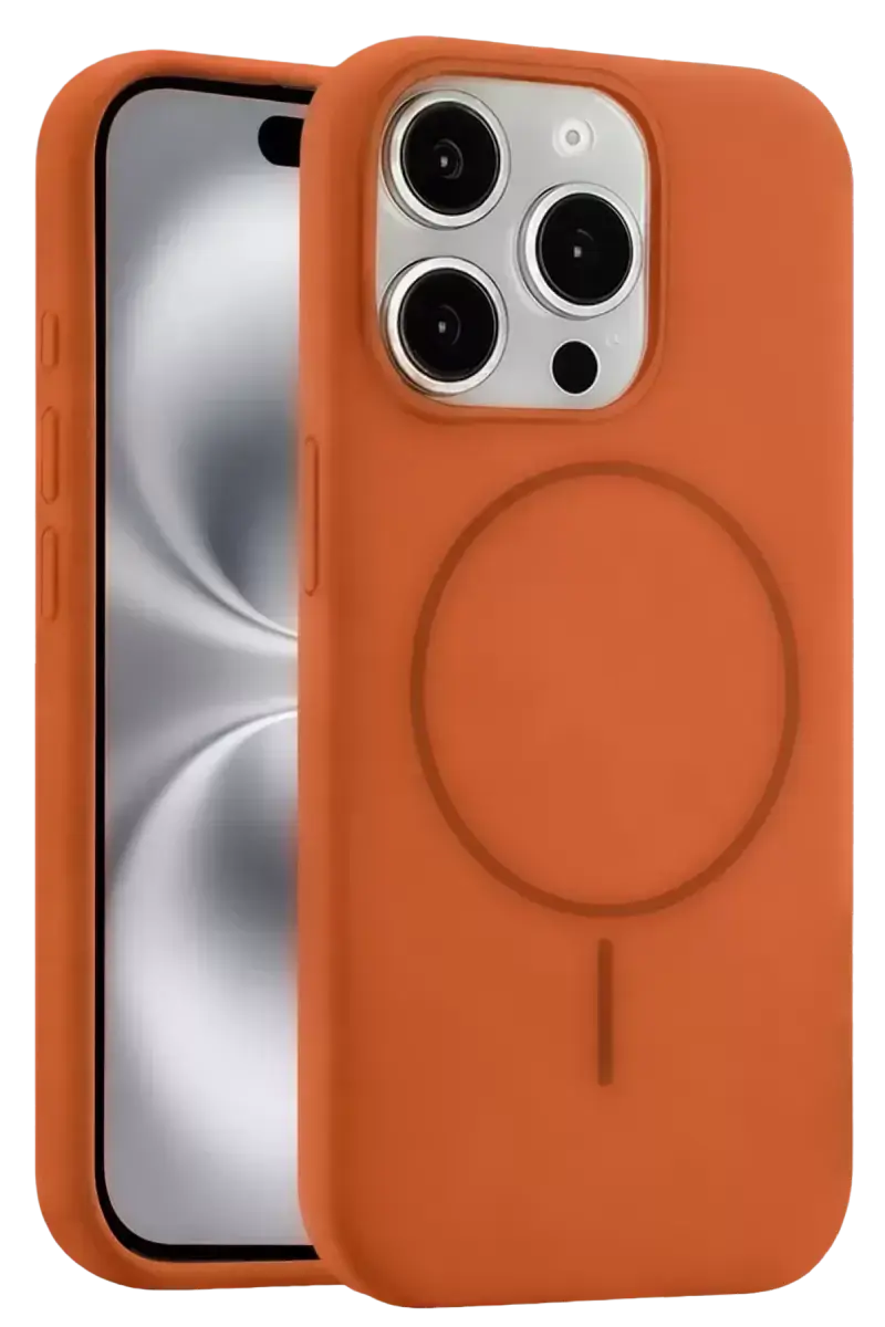 Joko Apple İphone 15 Pro Max Kılıf Jully Magsafe Kapak - Turuncu