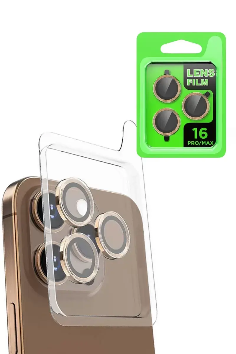 Newface Apple İphone 16 Pro Raze Metal Kamera Lens - Desert